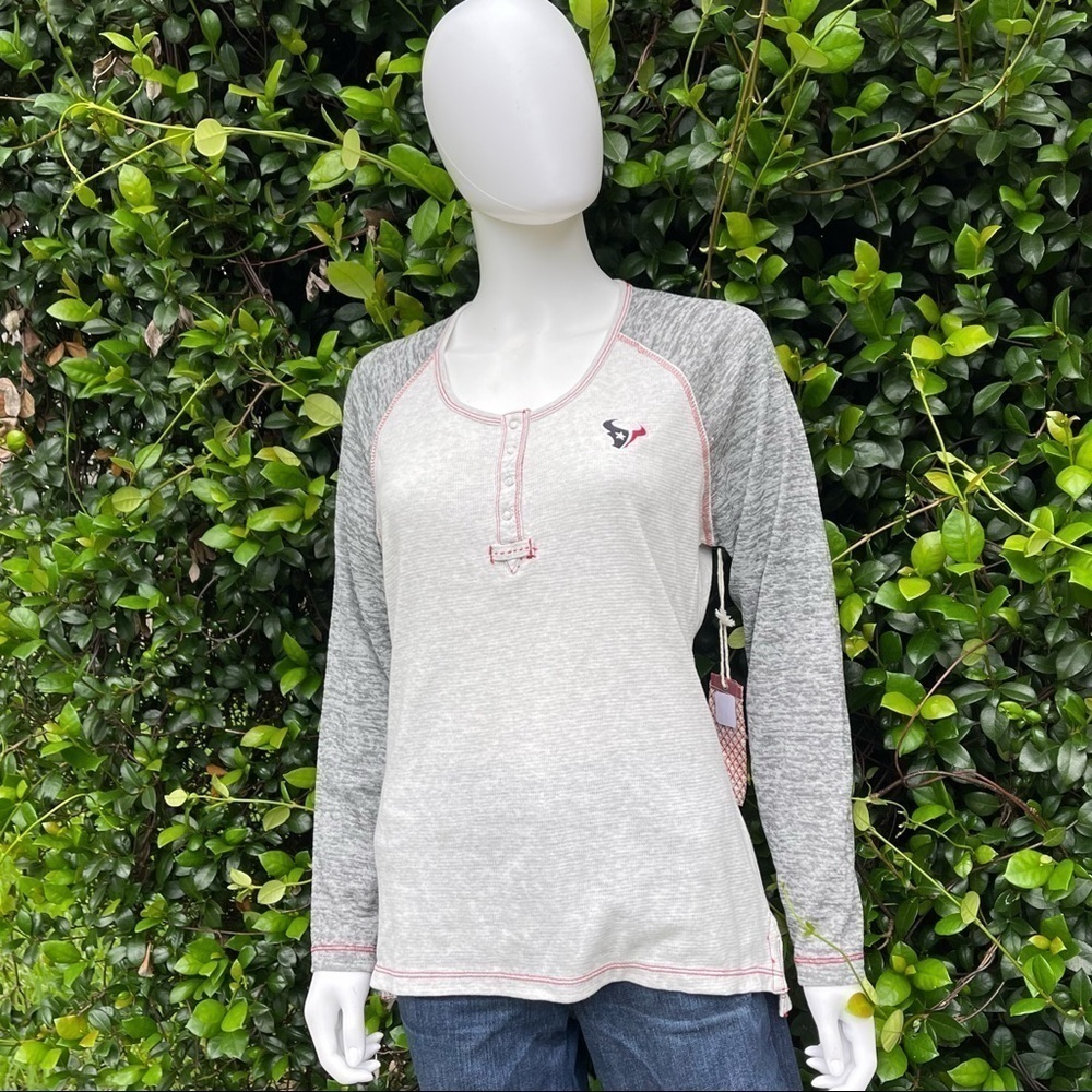 NWT Nike ANTIGUA NFL Team Apparel Houston Texans Waffle Thermal Top - Picture 7 of 11